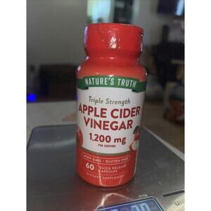 Nature's Truth Triple Strength Apple Cider Vinegar Quick Release Capsules - 60Ct